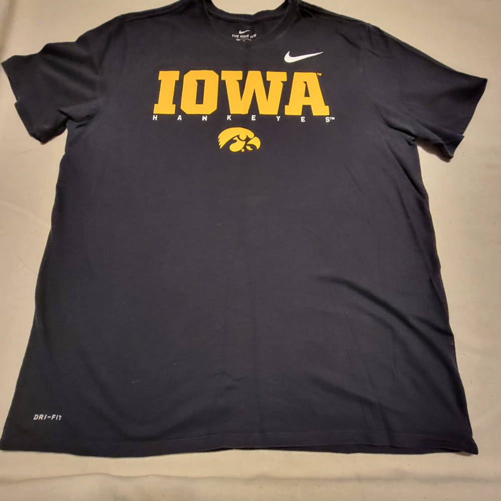 Nike Black & Gold Iowa Hawkeyes Dri-FIT Short Sleeve Tee XL